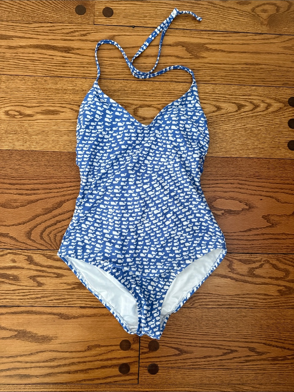 Blue Whale-Print women’s One-Piece Swimsuit